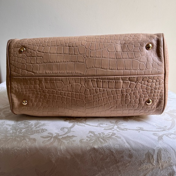 Michael Kors Crocodile Embossed Satchel Handbag. Michael Kors - Picture 3 of 12